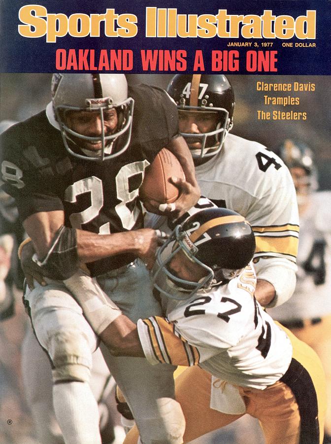 Clarence Davis in AFC Championship Photograph - Oakland Raiders Mark Van Eeghen, 1976 Afc Championship Sports Illustrated Cover by Sports Illustrated