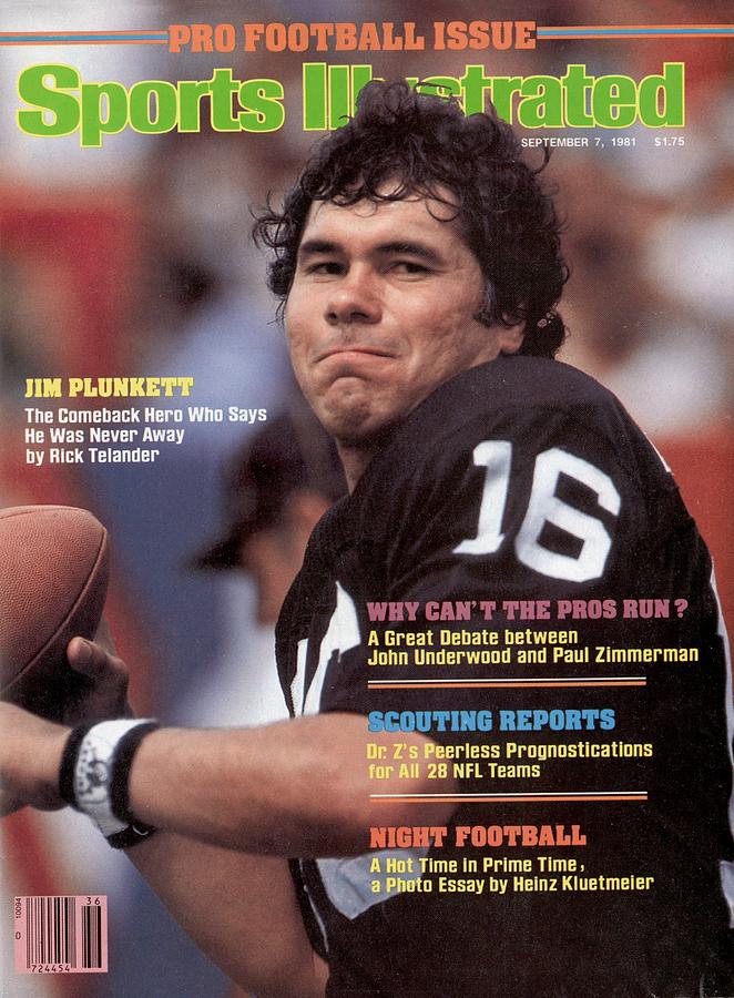 Jim Plunkett on Sports Illustrated Cover Photograph - Oakland Raiders Qb Jim Plunkett Sports Illustrated Cover by Sports Illustrated