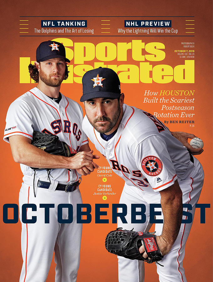 Astros Star Pitchers on Magazine Cover Photograph - Octoberbest How Houston Built The Scariest Postseason Sports Illustrated Cover by Sports Illustrated