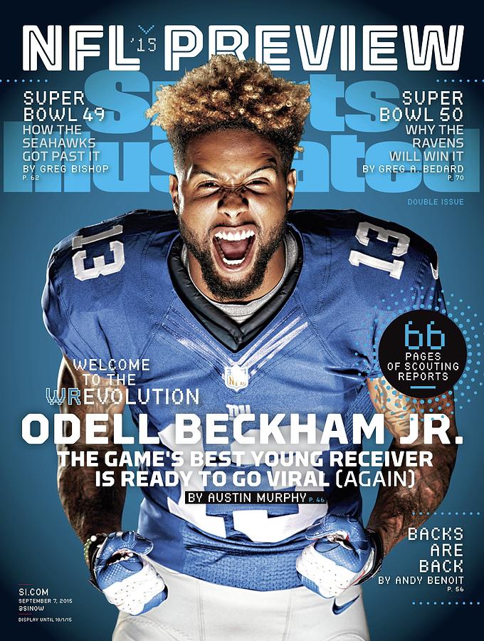 Odell Beckham Jr. NFL Cover Photograph - Odell Beckham Jr. Welcome To The Wrevolution, 2015 Nfl Sports Illustrated Cover by Sports Illustrated