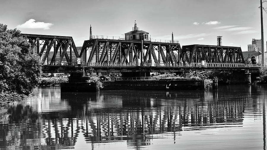 Old Railroad Swing Bridge Photograph by Louis Dallara