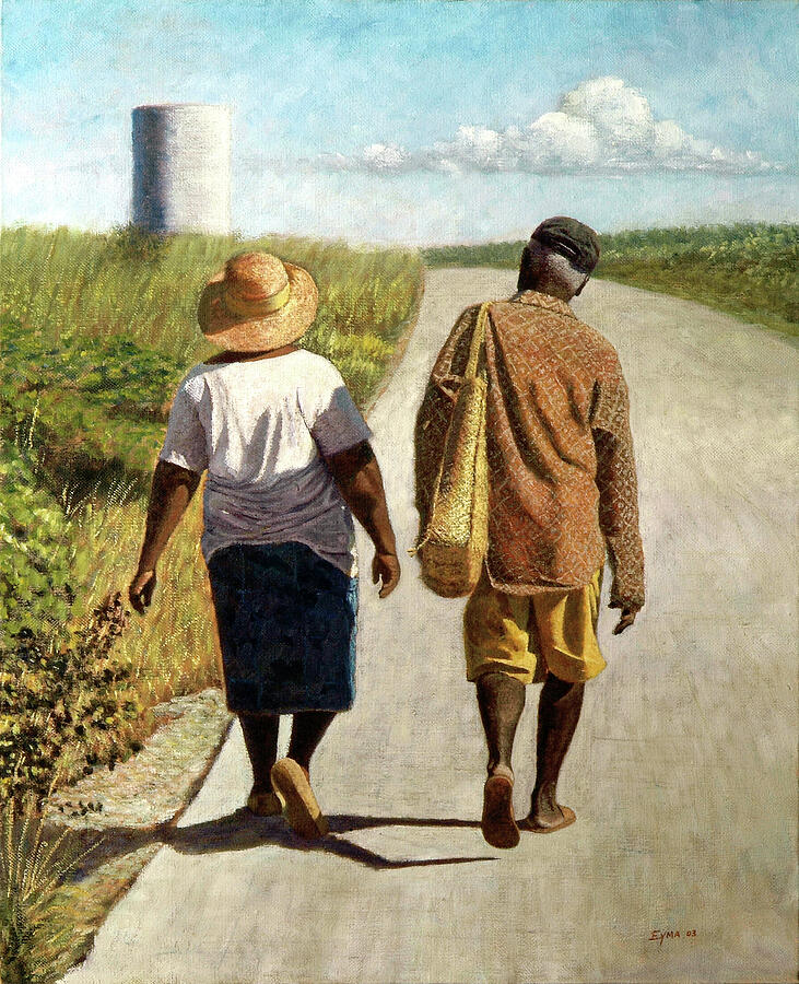 On The Road To Hatchet Bay - Bahamas Painting by Ritchie Eyma