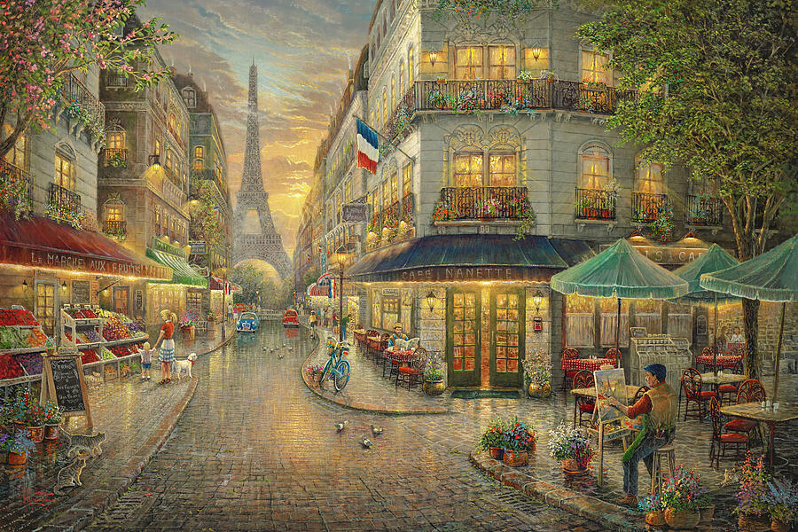 Paris Cafe by Thomas Kinkade Studios
