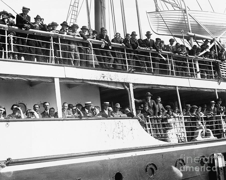 Passengers On Delayed Ship by Bettmann