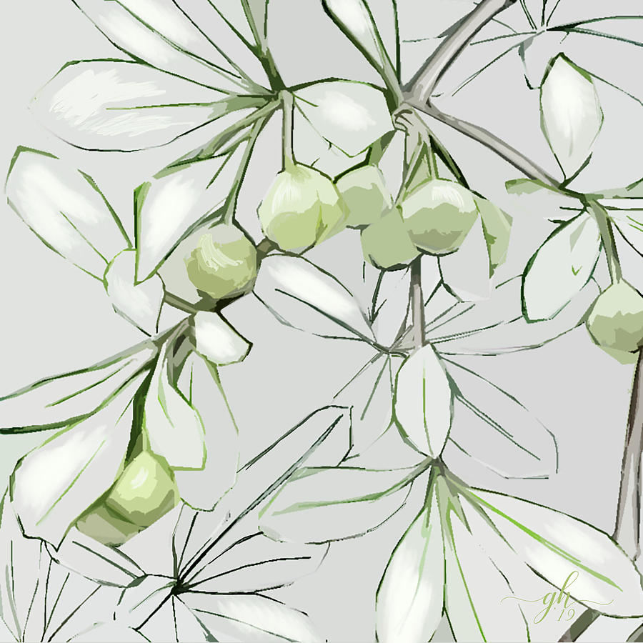 Patio Print Digital Art by Gina Harrison