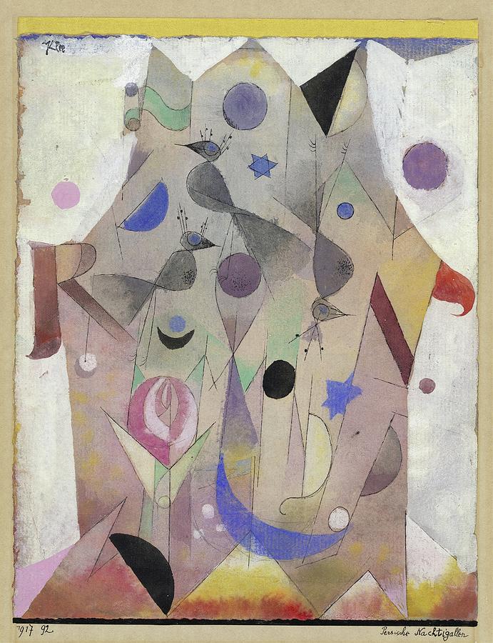 Persische Nachtigallen Painting by Paul Klee