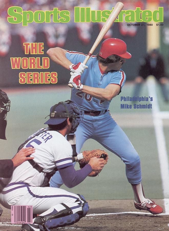 Mike Schmidt at the 1980 World Series Photograph - Philadelphia Phillies Mike Schmidt, 1980 World Series Sports Illustrated Cover by Sports Illustrated