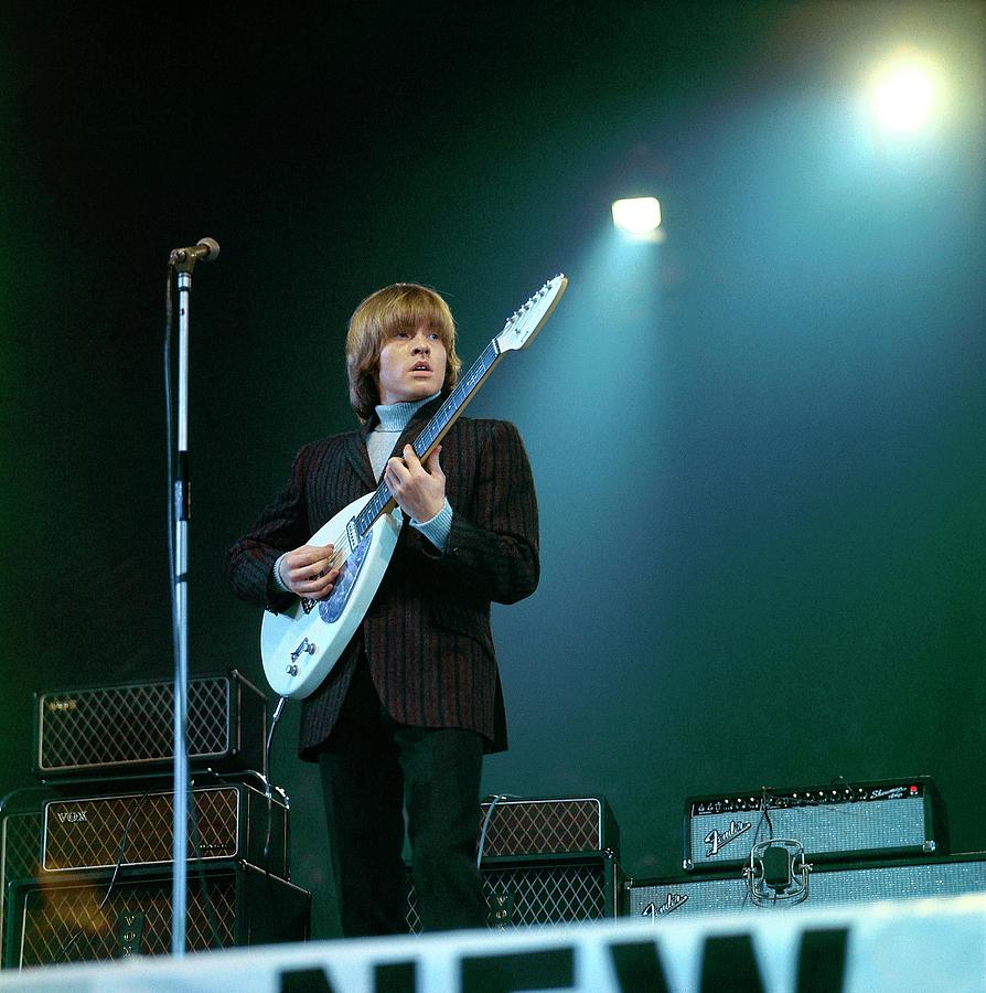 Photo Of Vox Guitars And Brian Jones Photograph by David Redfern