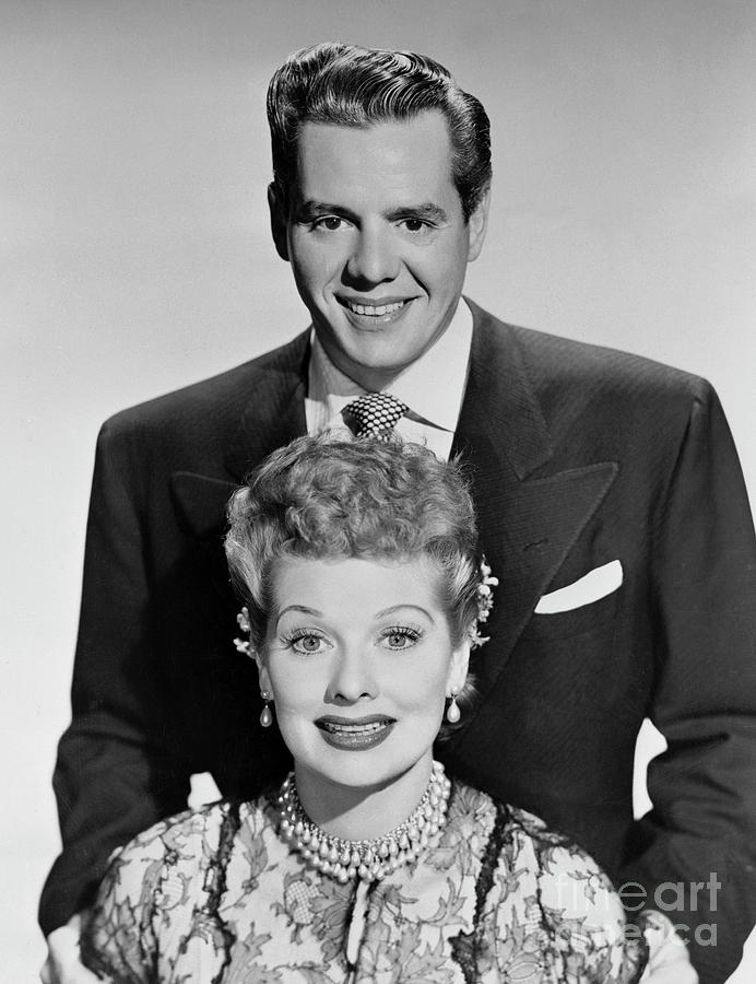 Portrait Of Lucille Ball And Desi Arnaz by Bettmann