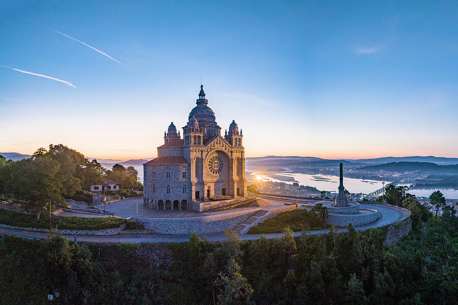 Portugal, Viana Do Castelo, Sanctuary Digital Art by Manfred Bortoli
