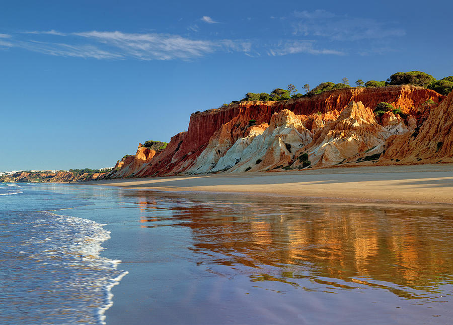 Praia Da Falesia Beach, Portugal Digital Art by Michael Howard