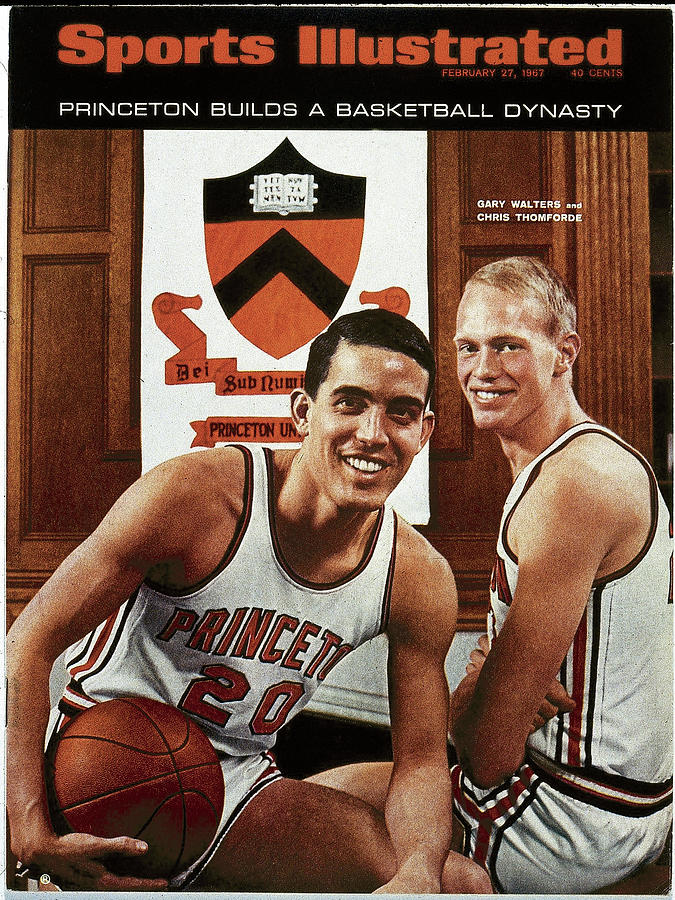 Princeton Basketball Stars on Magazine Cover Photograph - Princeton Gary Walters And Chris Thomforde Sports Illustrated Cover by Sports Illustrated