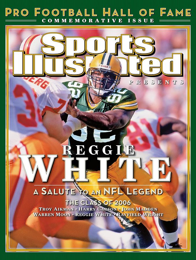 Reggie White on Sports Illustrated Cover Photograph - Reggie White, 2006 Pro Football Hall Of Fame Class Sports Illustrated Cover by Sports Illustrated