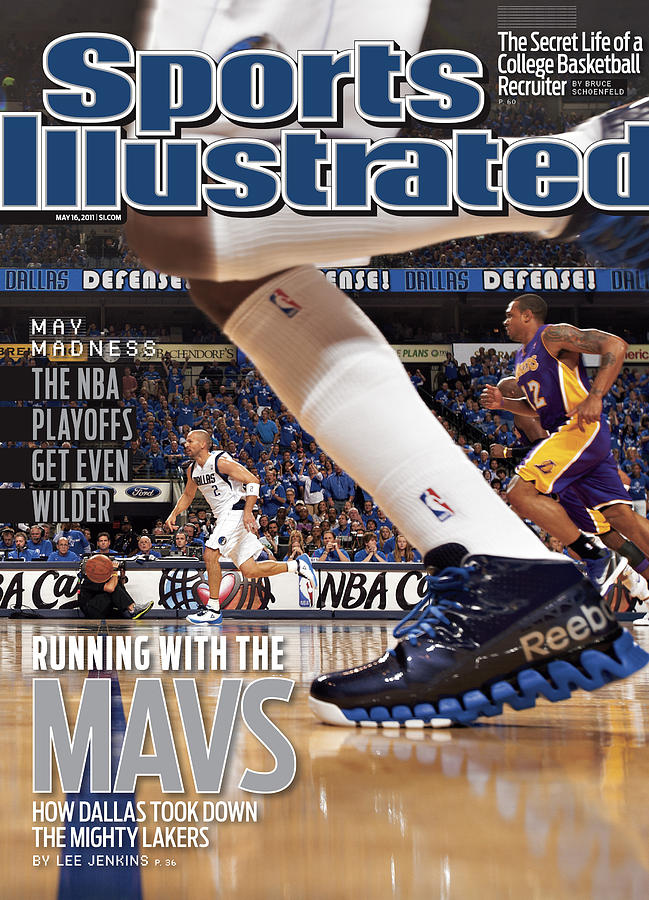 Basketball Duel on the Court Photograph - Running With The Mavs How Dallas Took Down The Mighty Lakers Sports Illustrated Cover by Sports Illustrated