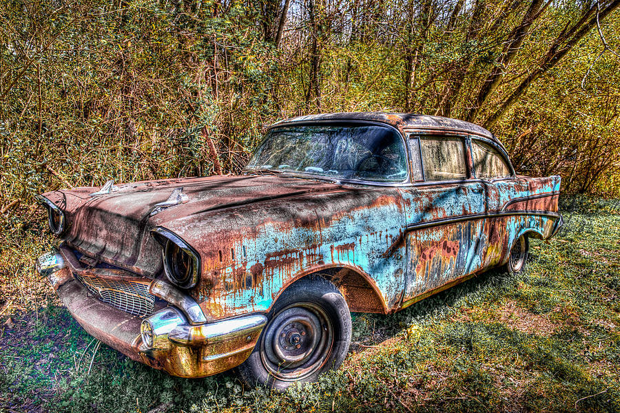 Rusty 57 Chevy Photograph by Lloyd Gillies