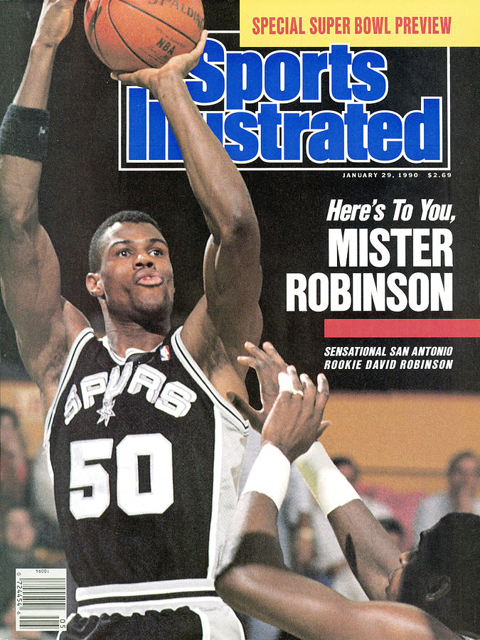 David Robinson Slam Dunk Action Photograph - San Antonio Spurs David Robinson... Sports Illustrated Cover by Sports Illustrated