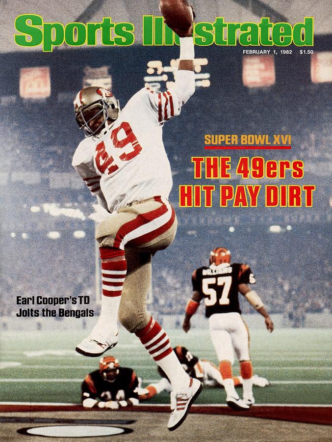 Earl Cooper's Touchdown Celebration Photograph - San Francisco 49ers Earl Cooper, Super Bowl Xvi Sports Illustrated Cover by Sports Illustrated