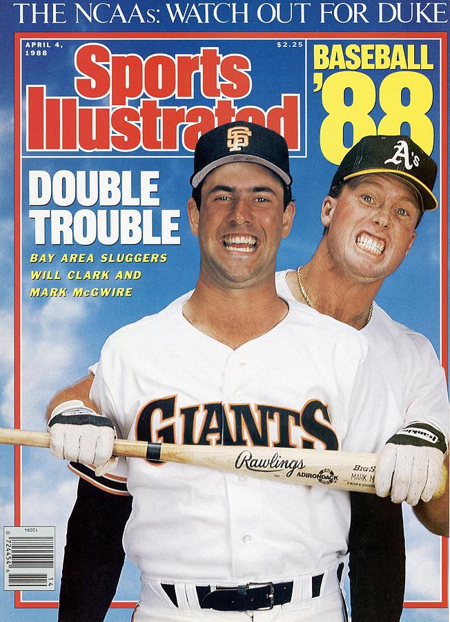 Baseball Stars Mark McGwire and Will Clark Photograph - San Francisco Giants Will Clark And Oakland Athletics Mark Sports Illustrated Cover by Sports Illustrated