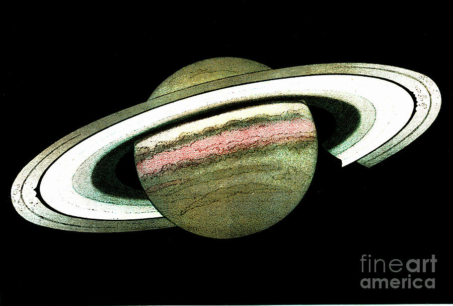 Saturn And Its Rings by Collection Abecasis / Science Photo Library
