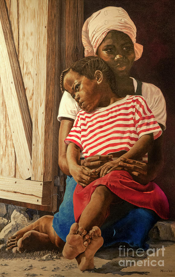 Sisters and Friends Painting by Nicole Minnis