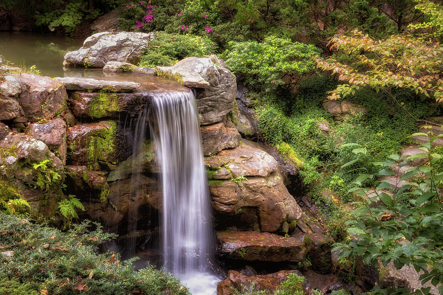 Small Garden Waterfall by James Barber