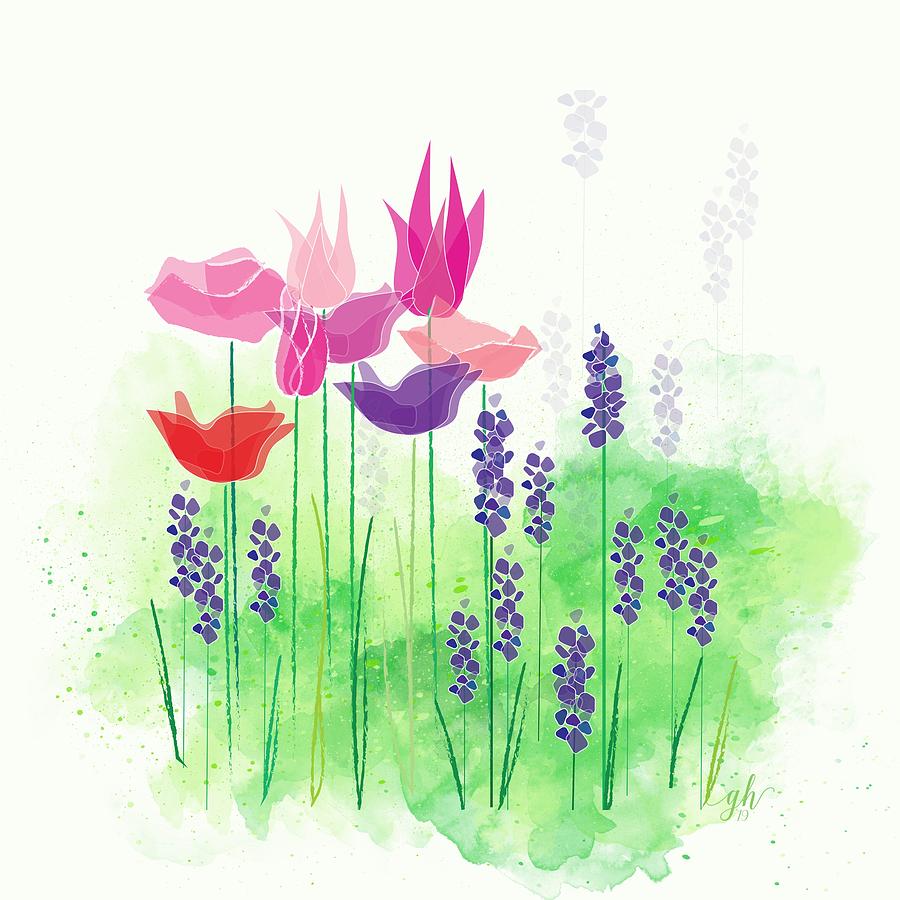 Springy Digital Art by Gina Harrison