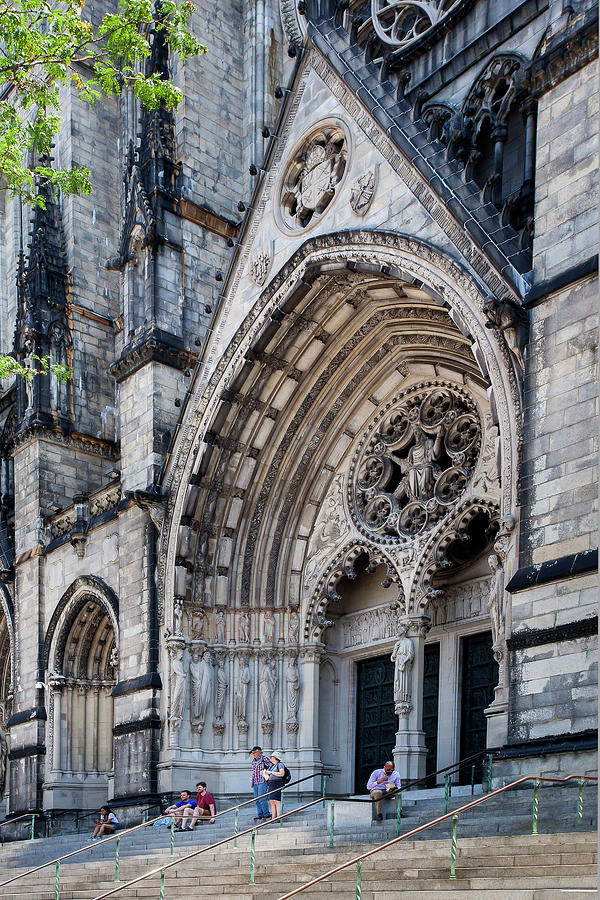 St John The Divine Cathedral, Nyc Digital Art by Lumiere