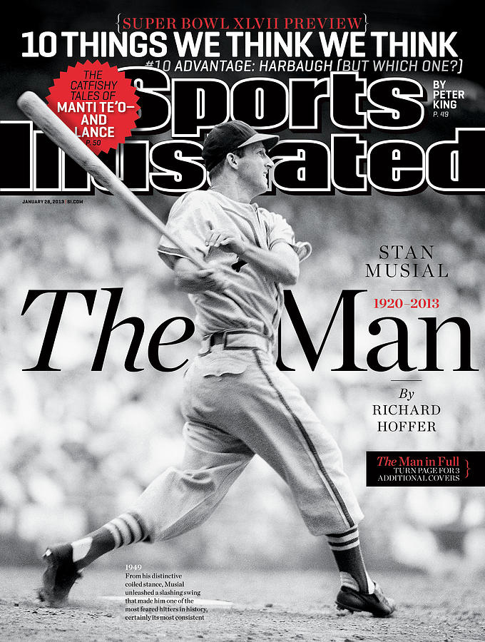 Sports Illustrated Stan Musial Cover Photograph - Stan Musial, The Man 1920 - 2013 Sports Illustrated Cover by Sports Illustrated