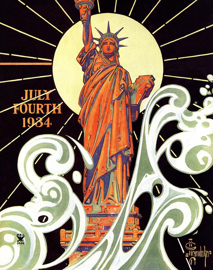 Statue Of Liberty by J.c. Leyendecker