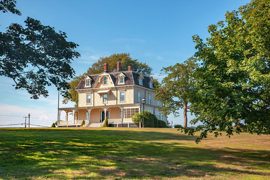 Dwight Eisenhower's Summer White House Digital Art - Summer White House, Newport, Ri by Lumiere