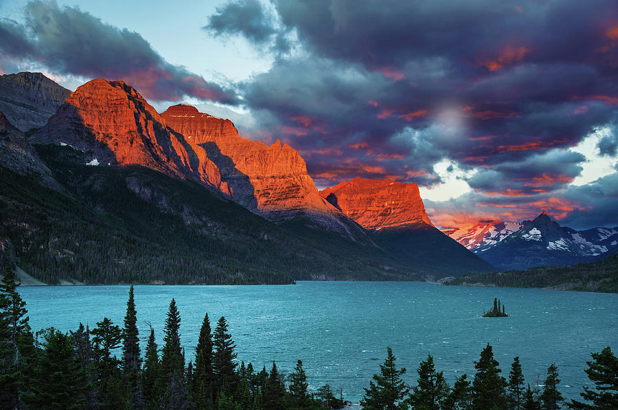 Saint Mary Lake Montana: Everything You Need to Know for the Perfect Visit 4 Sunrise At St. Mary Lake by Piriya Photography