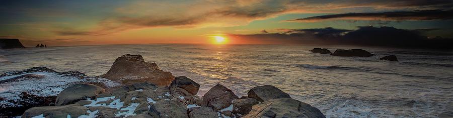 Sunset over Iceland Photograph by Robert Grac