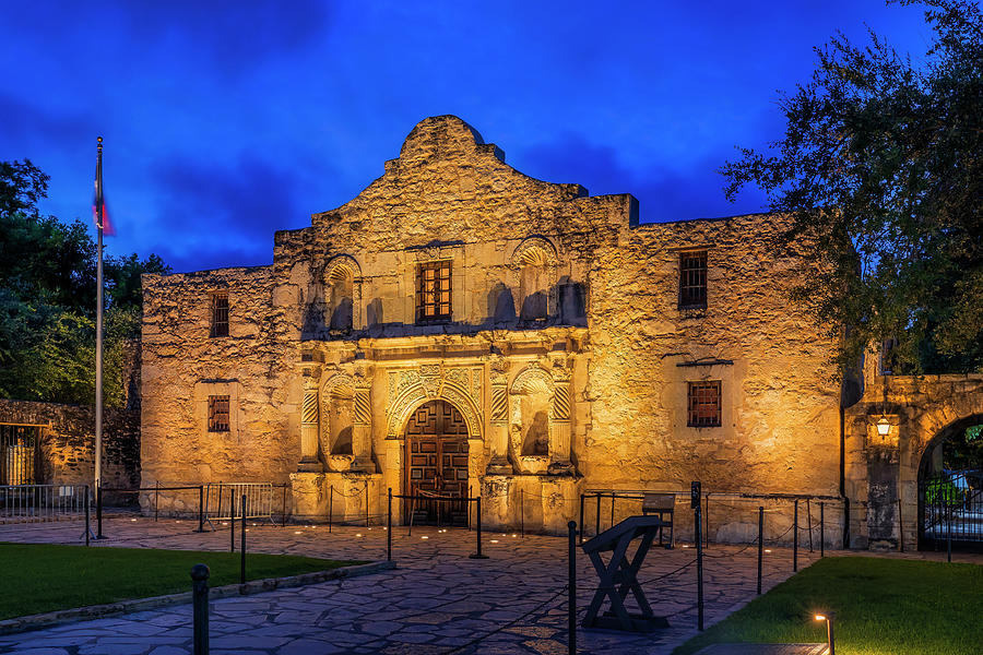 Texas, San Antonio, The Alamo Digital Art by Claudia Uripos