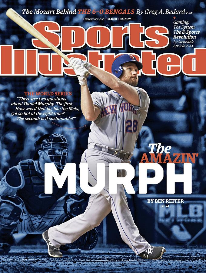 Daniel Murphy Sports Illustrated Cover Photograph - The Amazin Murph 2015 World Series Preview Issue Sports Illustrated Cover by Sports Illustrated