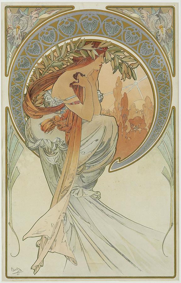 The Arts 4 by Alphonse Mucha