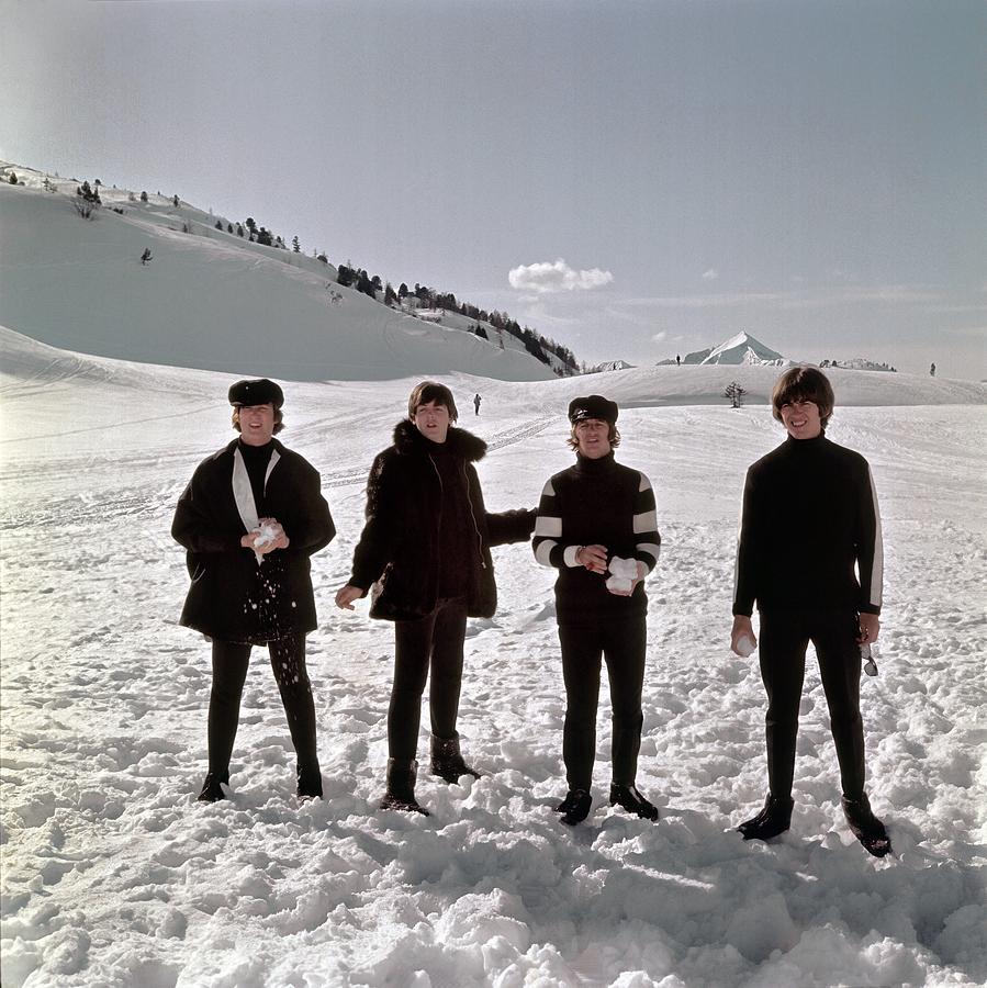 The Beatles In Austria Photograph by Michael Ochs Archives - Metal