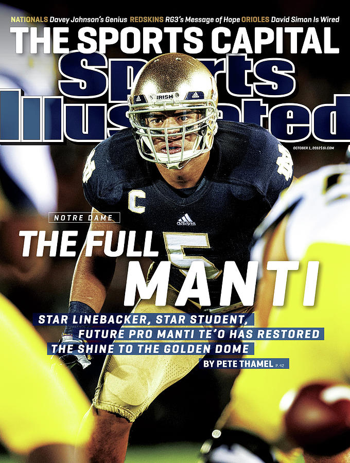 Manti Te'o on Sports Illustrated Cover Photograph - The Full Manti Notre Dame Sports Illustrated Cover by Sports Illustrated