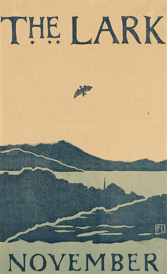 The Lark November Cover Painting - The Lark November by Florence Lundborg