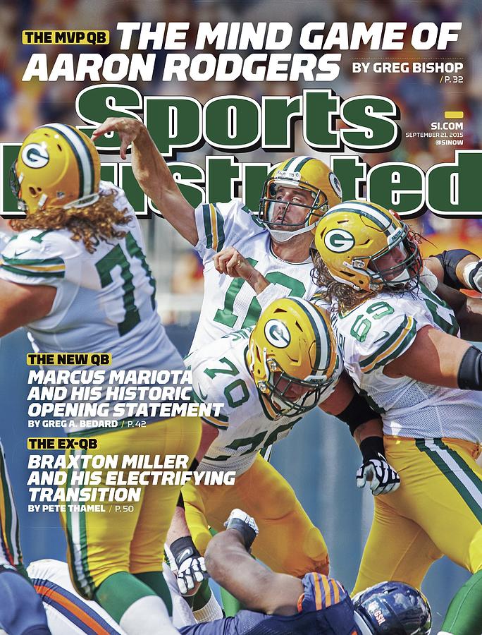 Aaron Rodgers Cover Sports Illustrated Photograph - The Mvp Qb The Mind Game Of Aaron Rodgers Sports Illustrated Cover by Sports Illustrated
