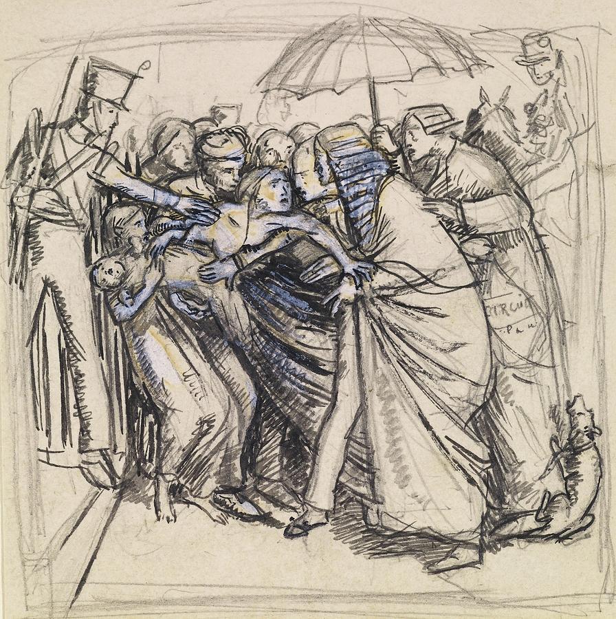The Prisoners Wife Sketch Of The Wife Confronting Judge by Sir John ...