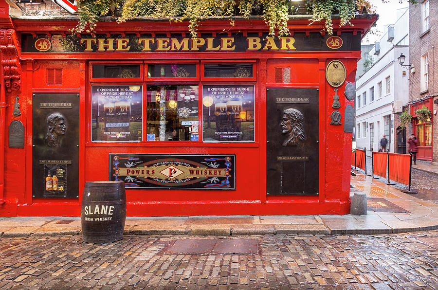 Temple Bar in Dublin Photograph - The Temple Bar in Dublin by Georgia Clare