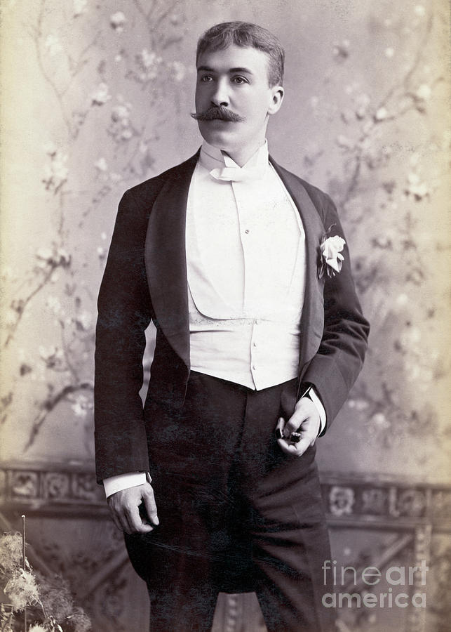 The Well Dressed Party Goer Of 1890 by Bettmann