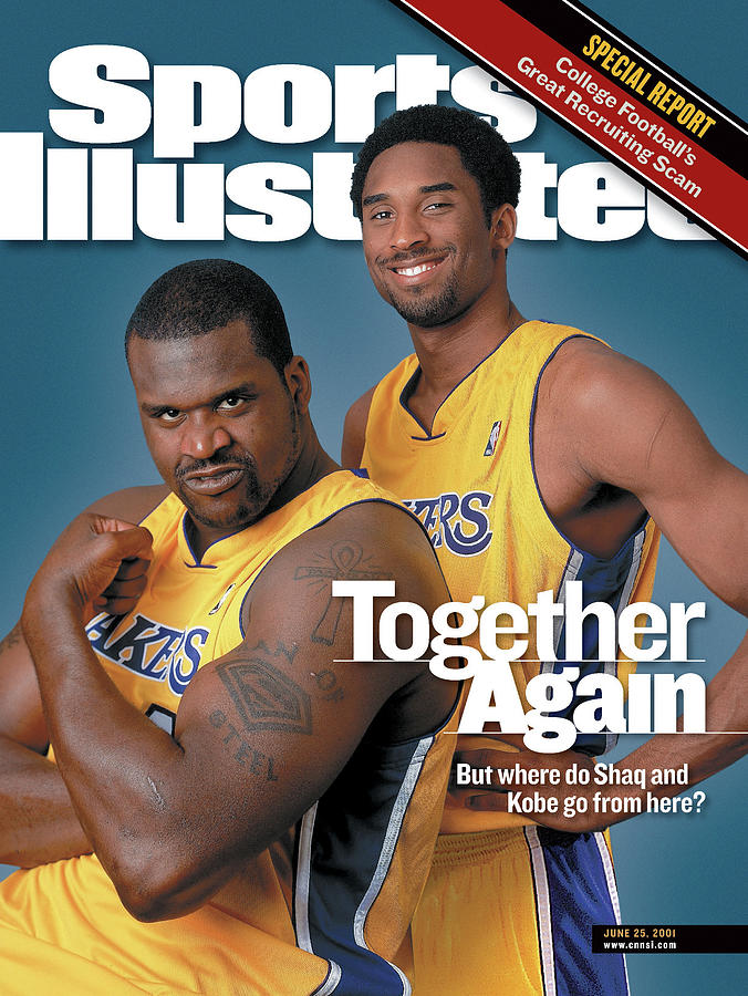 Shaq and Kobe Together Again Photograph - Together Again But Where Do Shaq And Kobe Go From Here Sports Illustrated Cover by Sports Illustrated