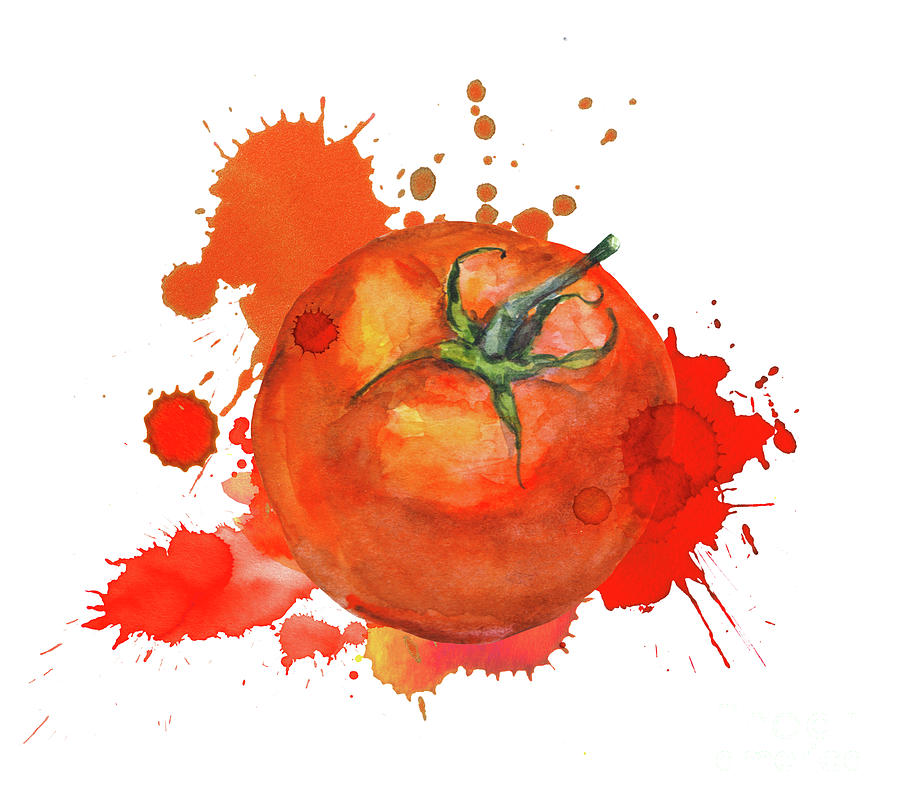 Tomato With Splash For Tomatina by Zzorik