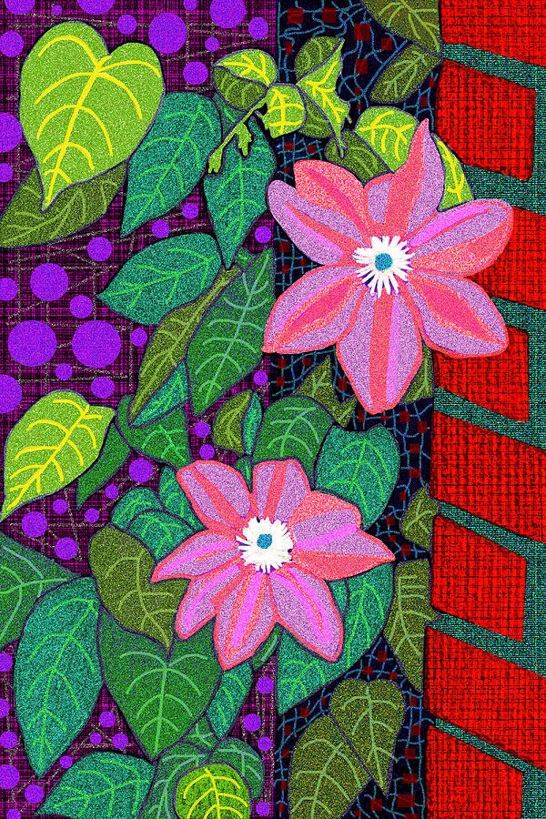 Trellis Blooms Digital Art by Rod Whyte