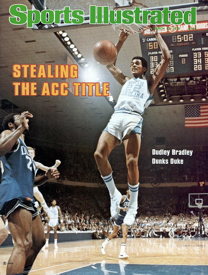 Dudley Bradley's Iconic Dunk Photograph - Unc Dudley Bradley, 1979 Acc Tournament Sports Illustrated Cover by Sports Illustrated