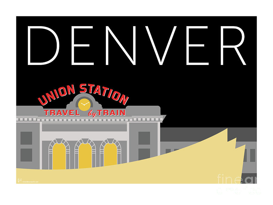 Union Station Night Digital Art by Sam Brennan