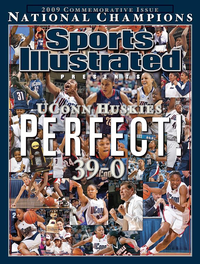 UConn Huskies 39-0 National Champions Photograph - University Of Connecticut, 2009 Ncaa National Womens Sports Illustrated Cover by Sports Illustrated