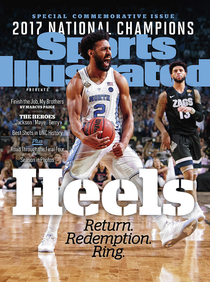 2017 Championship Celebration Photograph - University Of North Carolina, 2017 Ncaa National Champions Sports Illustrated Cover by Sports Illustrated