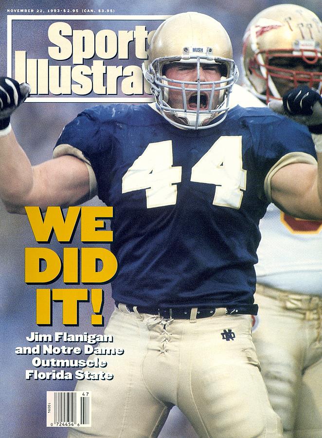Jim Flanigan Notre Dame Victory Photograph - University Of Notre Dame Jim Flanigan Sports Illustrated Cover by Sports Illustrated